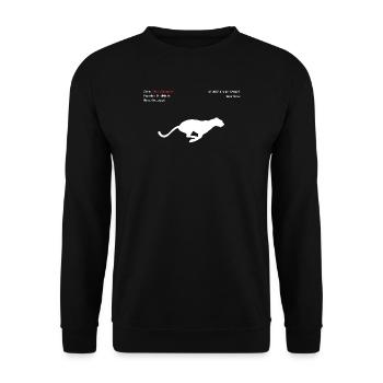 Amu Leopard - Unisex Sweatshirt - black - Front - Alina (178cm) & Michal (187cm)