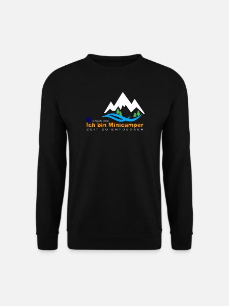 Minicamper Bergwanderer Motiv - Unisex Pullover - Schwarz