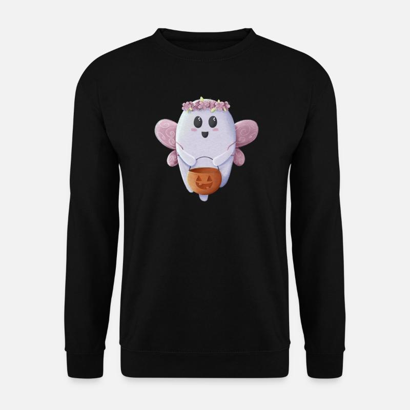 Süßer Geist bereit für Halloween - Unisex Pullover - Schwarz