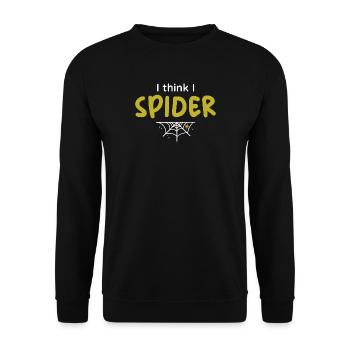 I think i spider - Unisex Pullover - Schwarz - Vorne - Alina (178cm) & Michal (187cm)