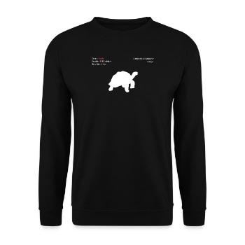Giant Tortoise - Unisex Sweatshirt - black - Front - Alina (178cm) & Michal (187cm)