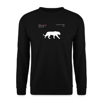 Tiger - Unisex Sweatshirt - black - Front - Alina (178cm) & Michal (187cm)