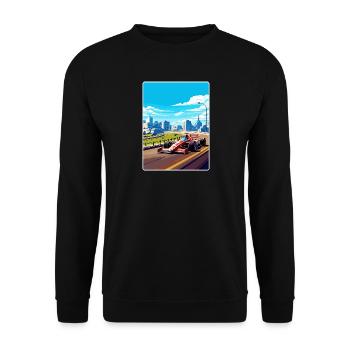 Montreal Circuit Motorsport Rennen Kanada Reisen WPA - Unisex Pullover - Schwarz - Vorne - Alina (178cm) & Michal (187cm)