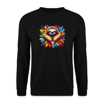 Paresse - Sweat-shirt Unisexe - noir - Devant - Alina (178cm) & Michal (187cm)