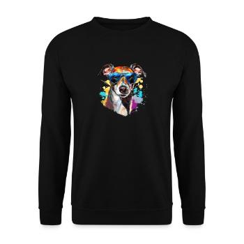 Carillon éolien avec lunettes de soleil - Sweat-shirt Unisexe - noir - Devant - Alina (178cm) & Michal (187cm)