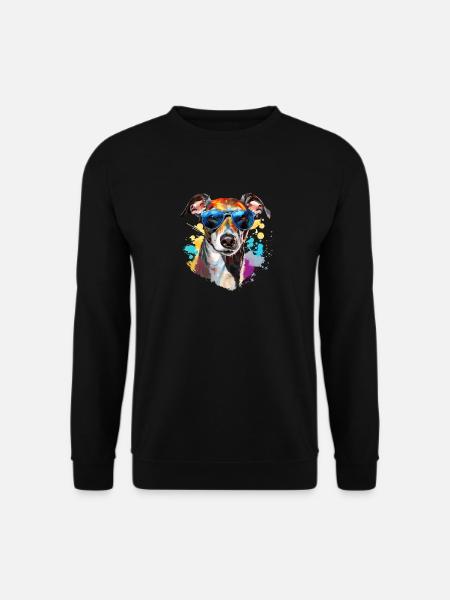 Wind chime with sunglasses - Unisex Sweatshirt - black
