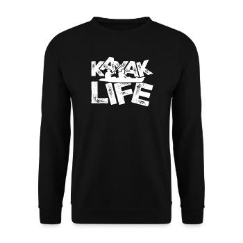 Kayak Life Duo - Unisex Sweatshirt - black - Front - Alina (178cm) & Michal (187cm)