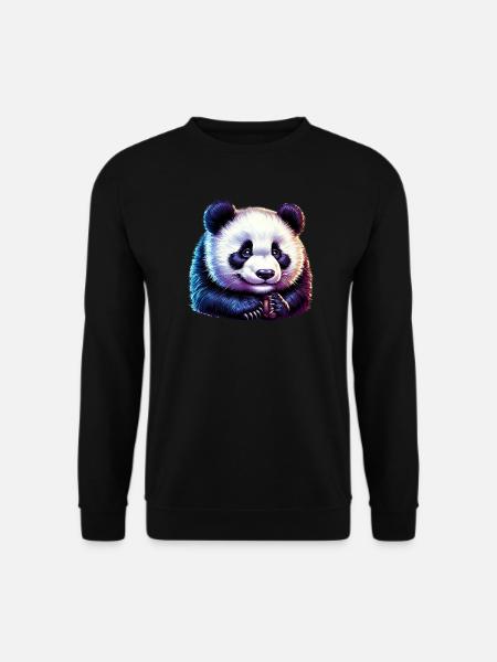 Panda - Unisex Pullover - Schwarz