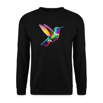 Kolibri - Unisex Pullover - Schwarz - Vorne - Alina (178cm) & Michal (187cm)