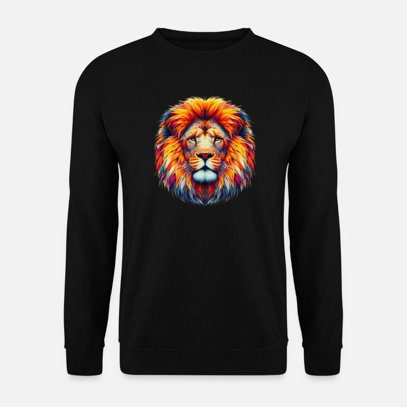 Löwe - Unisex Pullover - Schwarz