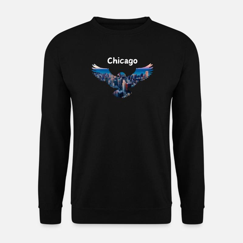 Chicago eagle - Unisex Sweatshirt - black