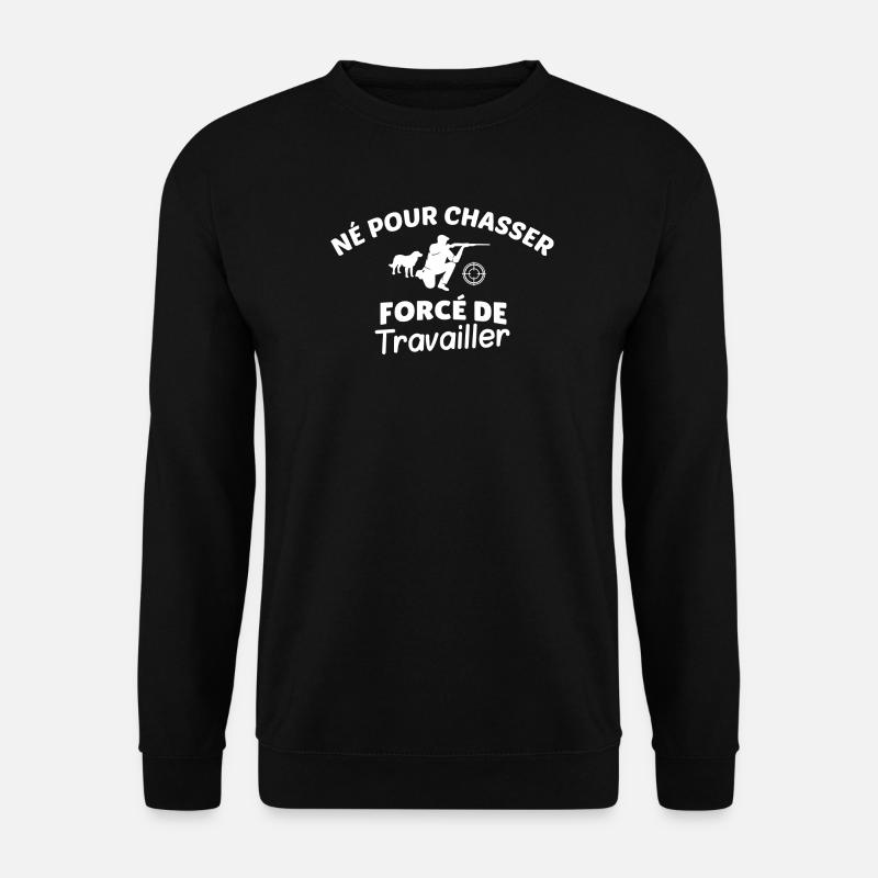 Jäger und Arbeitsmotivation - Unisex Pullover - Schwarz