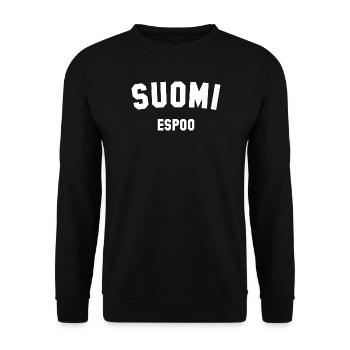 ESPOO Suomi Finland - Unisex Sweatshirt - black - Front - Alina (178cm) & Michal (187cm)