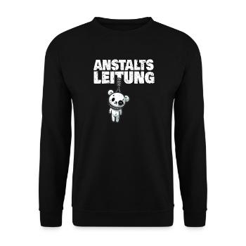 Institution management Teddy - Unisex Sweatshirt - black - Front - Alina (178cm) & Michal (187cm)