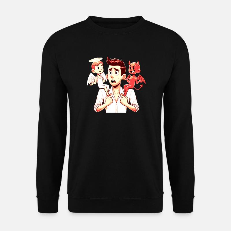 Zerrissen die Stimme des Gewissens - Unisex Pullover - Schwarz