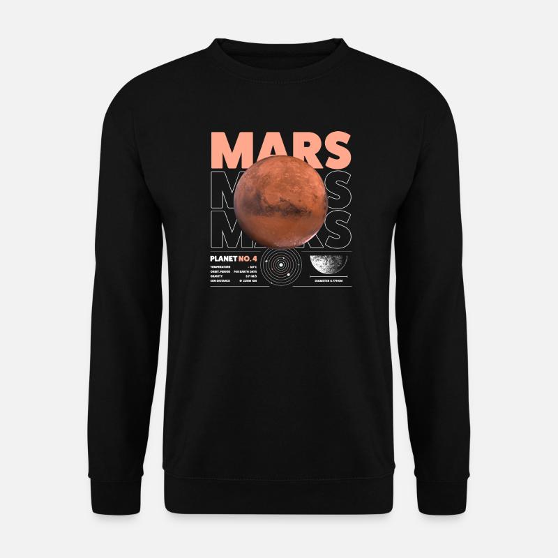 Détails de Mars - Sweat-shirt Unisexe - noir