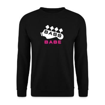 Bass Babe Pour Femme Bassiste - Sweat-shirt Unisexe - noir - Devant - Alina (178cm) & Michal (187cm)