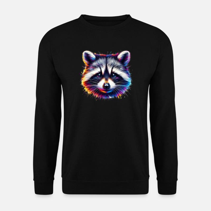 Waschbär - Unisex Pullover - Schwarz