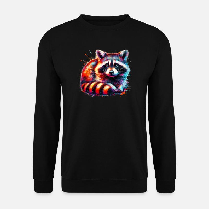 Waschbär - Unisex Pullover - Schwarz