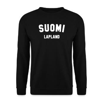 LAPLAND Suomi Finnland - Unisex Pullover - Schwarz - Vorne - Alina (178cm) & Michal (187cm)