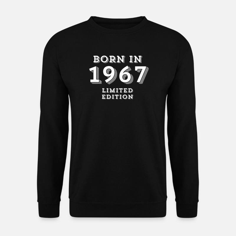 1967, Geburtsjahr, Geburtsdatum - Unisex Pullover - Schwarz