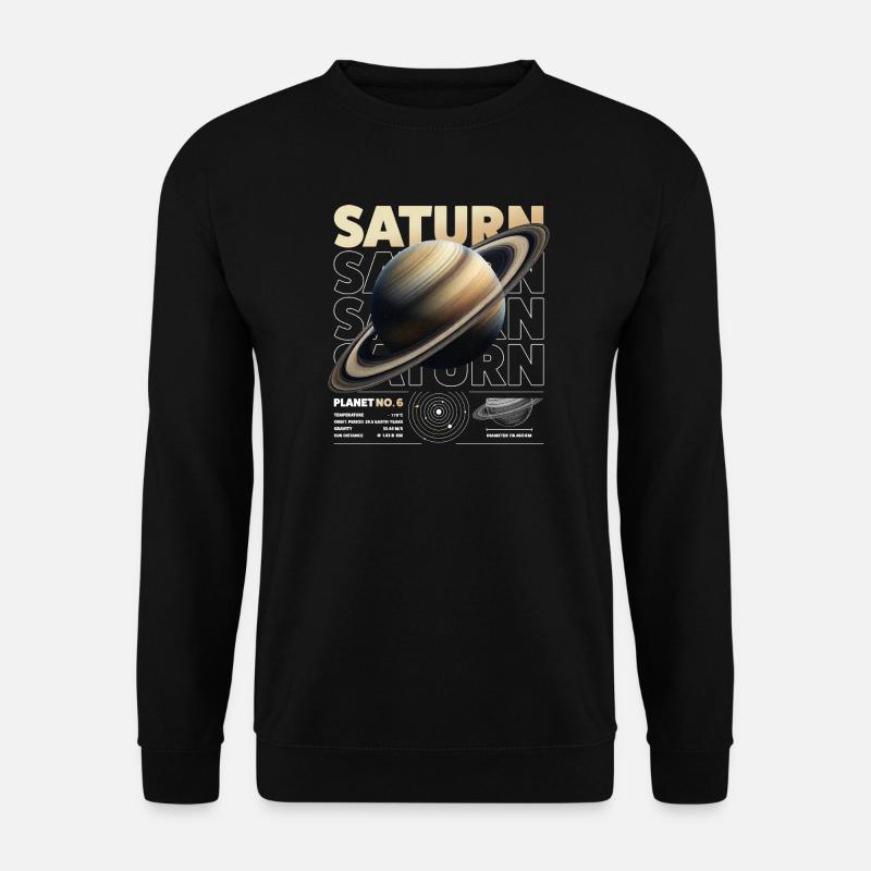 Saturn details - Unisex Sweatshirt - black