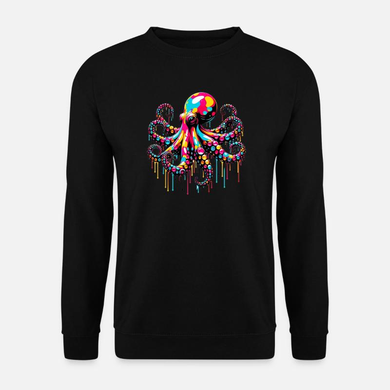 Octopus - Unisex Sweatshirt - black