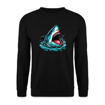 Hai - Unisex Pullover - Schwarz - Vorne - Alina (178cm) & Michal (187cm)