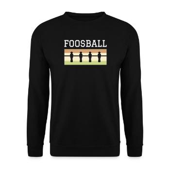 Baby-foot rétro - Sweat-shirt Unisexe - noir - Devant - Alina (178cm) & Michal (187cm)