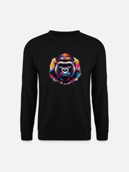 Gorille - Sweat-shirt Unisexe - noir