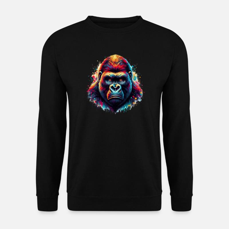 Gorilla - Unisex Pullover - Schwarz