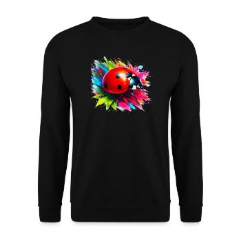 Coccinelle - Sweat-shirt Unisexe - noir - Devant - Alina (178cm) & Michal (187cm)