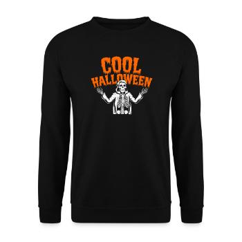 Cool Halloween Grim Reaper - Sweat-shirt Unisexe - noir - Devant - Alina (178cm) & Michal (187cm)