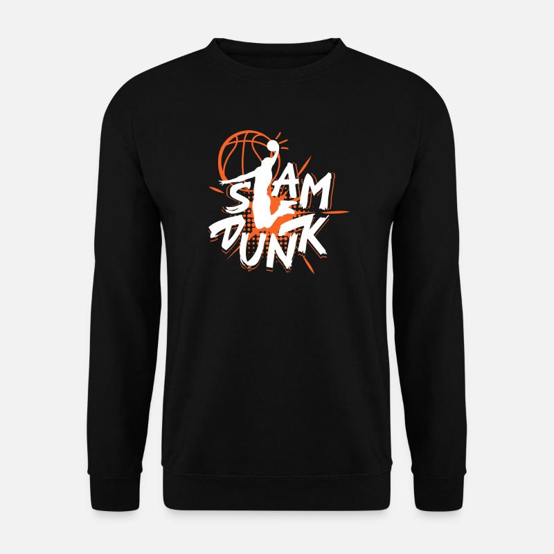 Dynamischer Basketball Spruch Design - Unisex Pullover - Schwarz