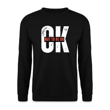 Assertive Protest Graphic T-Shirt - Unisex Sweatshirt - black - Front - Alina (178cm) & Michal (187cm)