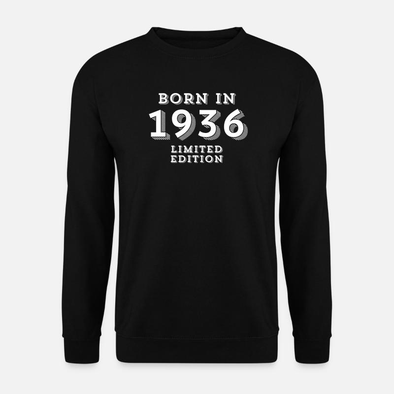 88 Jahre, Geburtsjahr, Geburtsdatum - Unisex Pullover - Schwarz