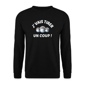 petanque balls, petanque, bowls - Unisex Sweatshirt - black - Front - Alina (178cm) & Michal (187cm)