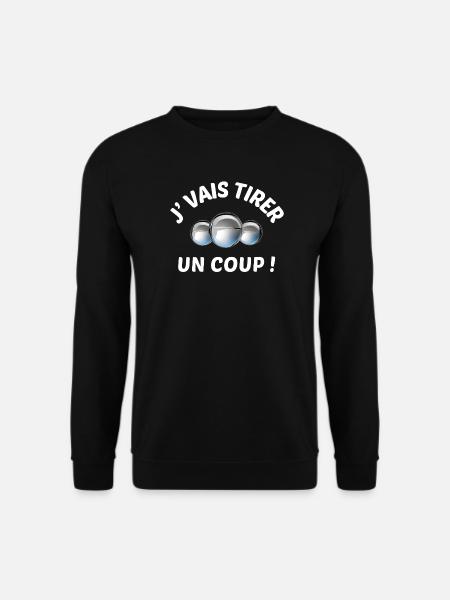 boules de pétanque, pétanque, bouliste - Sweat-shirt Unisexe - noir