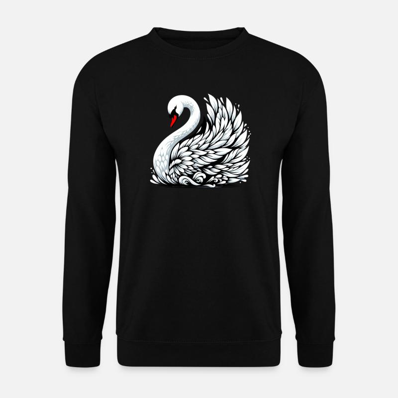 Swan - Unisex Sweatshirt - black
