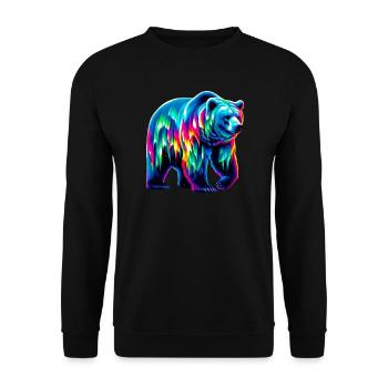 Ours - Sweat-shirt Unisexe - noir - Devant - Alina (178cm) & Michal (187cm)
