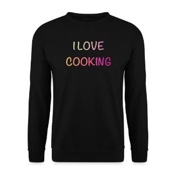 Chemise de cuisine Pastel Love - Sweat-shirt Unisexe - noir - Devant - Alina (178cm) & Michal (187cm)