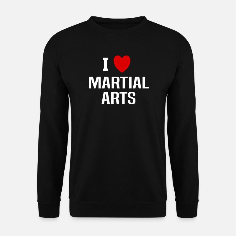 Ich liebe Kampfsport - Unisex Pullover - Schwarz