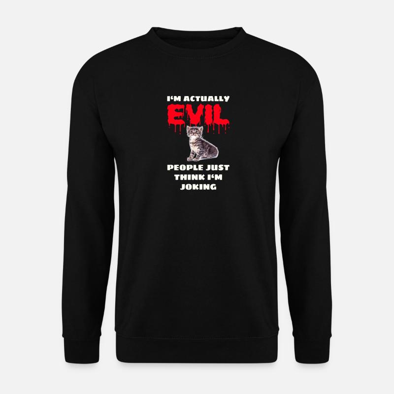 Böses Kätzchen - Unisex Pullover - Schwarz