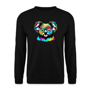 Koala - Sweat-shirt Unisexe - noir - Devant - Alina (178cm) & Michal (187cm)