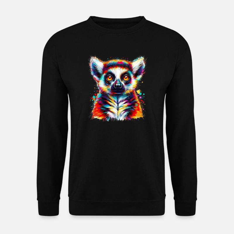 Lemur - Unisex Pullover - Schwarz