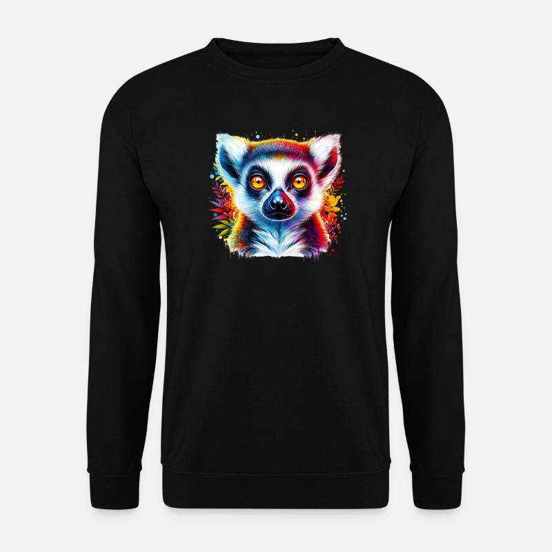 Lemur - Unisex Pullover - Schwarz