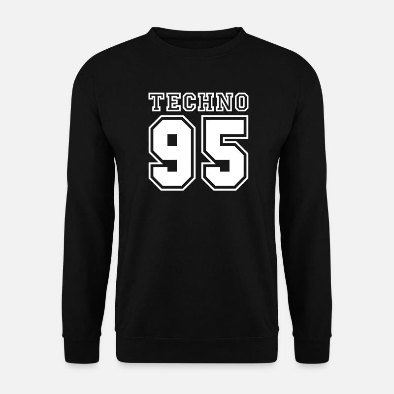 TECHNO 95 - Sweat-shirt Unisexe - noir