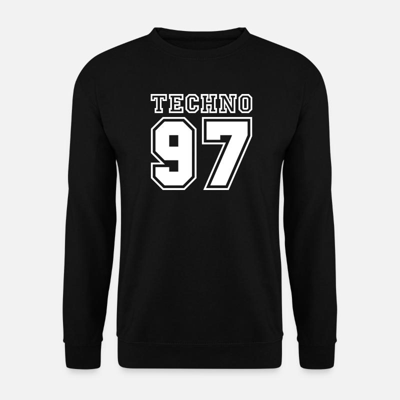 TECHNO 97 - Sweat-shirt Unisexe - noir