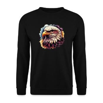 Aigle - Sweat-shirt Unisexe - noir - Devant - Alina (178cm) & Michal (187cm)