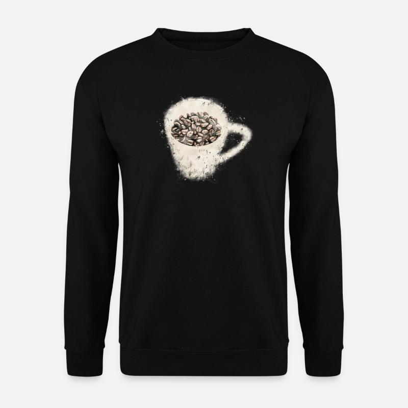 Kaffee - Unisex Pullover - Schwarz